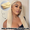 Extensions de Cheveux Humains Naturels Lisses  Remy,